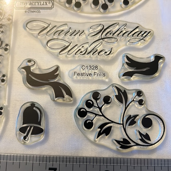 Festive Frills C1328 stamp set - Picture 5 of 8